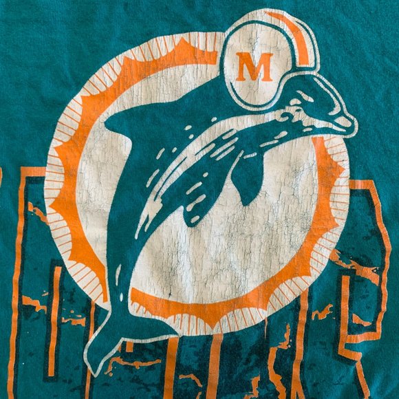 Vintage Zubaz NFL Miami Dolphins Shirt Sz. L - Picture 8 of 8